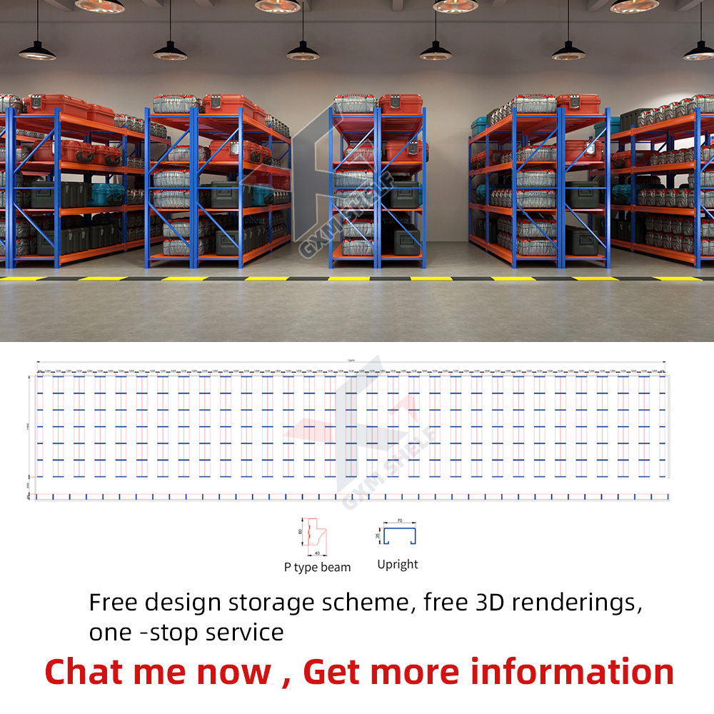 Factory Heavy Duty Metal Shelving Industrial Warehouse Storage Rack Shelf Steel Racking System for Stacking Racks &amp; Shelves