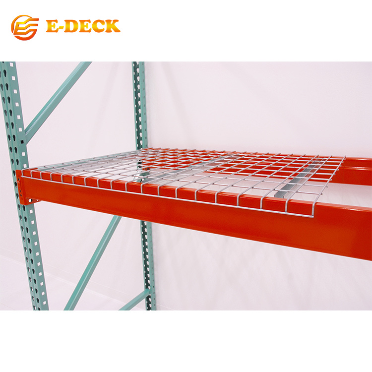 Custom Warehouse Storage Shelves U Channel Wire Mesh Decking For Pallet Racking System