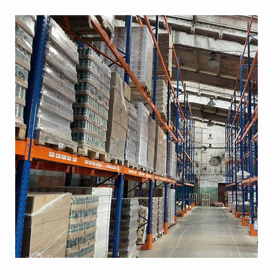 Steel Warehouse Van Rack System Heavy Duty Adjustable Corrosion Protected Epoxy Powder Coated Stacking Pallet Shelves Single