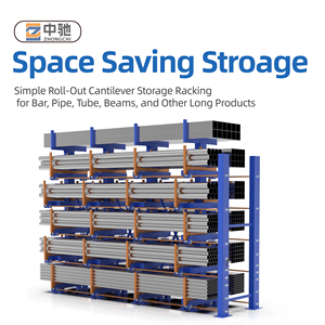 Telescopic Cantilever Heavy Duty Double-Sided Storage System