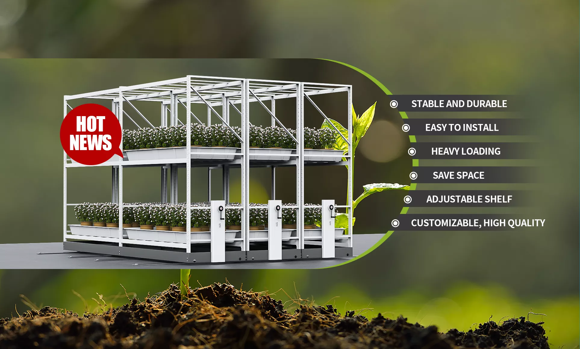 Hydroponics Grow Racks System