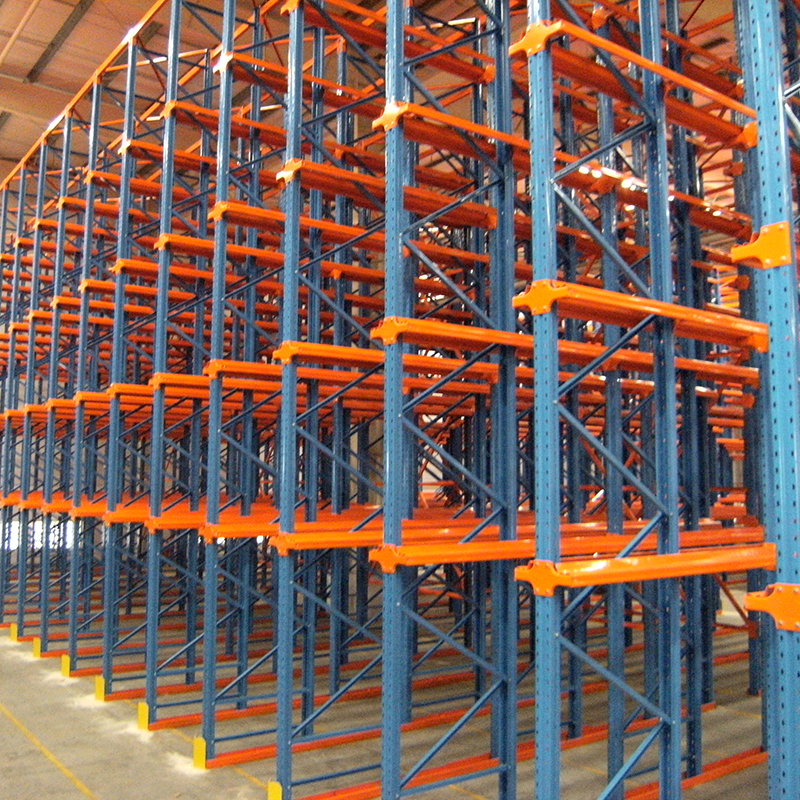 NOVA Customized Warehouse Shelf, Q235 Cold Rolled Steel Drive-in Pallet Racking System Rack/ Industrial Storage Racking Systems