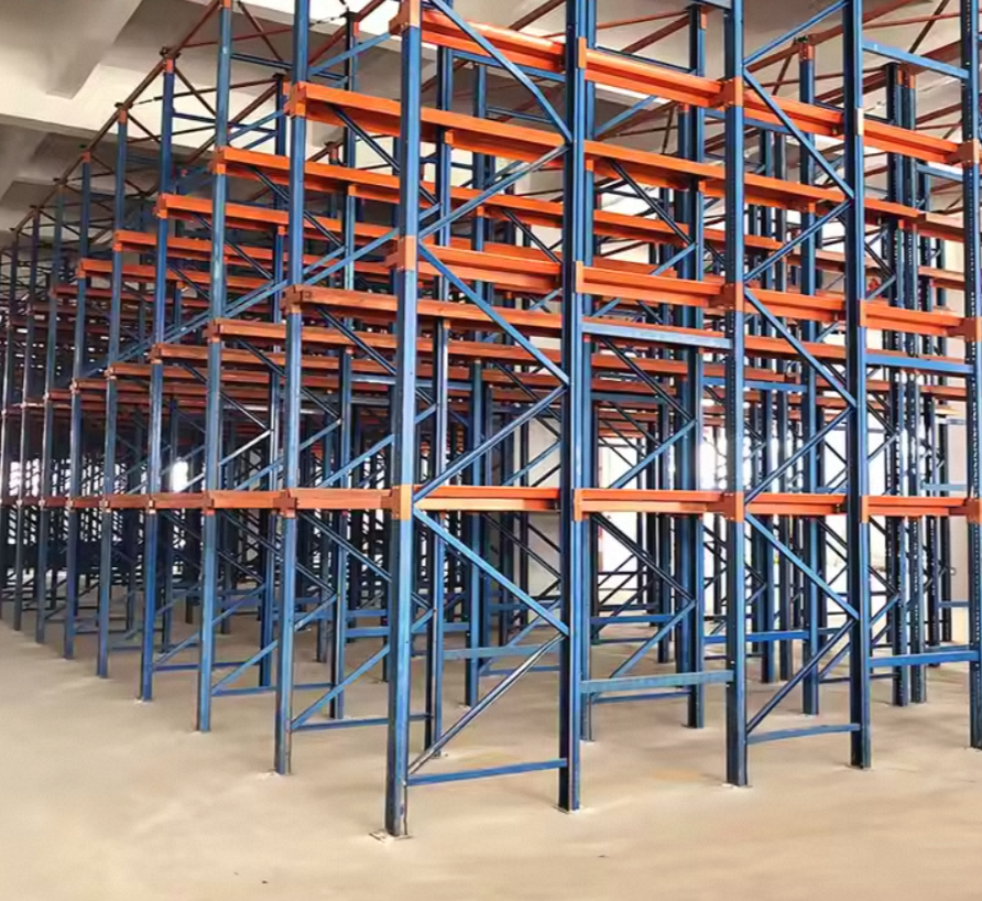 Drive-in pallet rack design