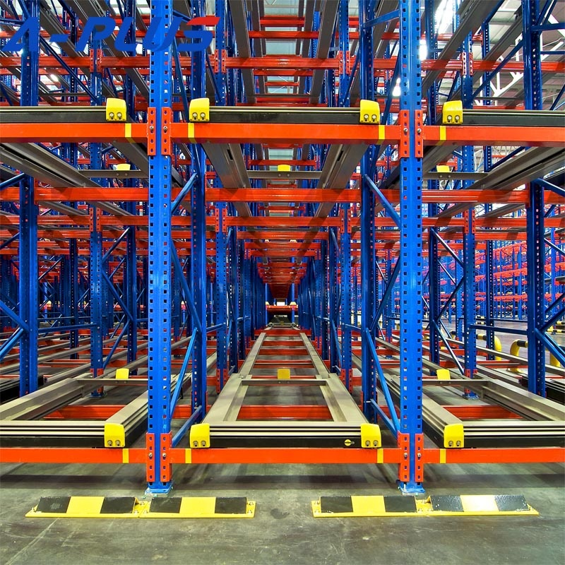 Low Cost Industrial Storage Racking System LIFO Rack Shelving Warehouse Push Back Rack