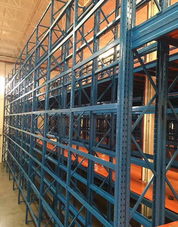 Shelving-supported mezzanine platform