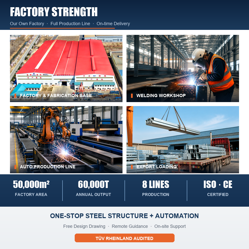 Factory Direct High Quality Steel Structure Warehouse Industrial Storage Warehouse Logistics Workshop Free Design Service