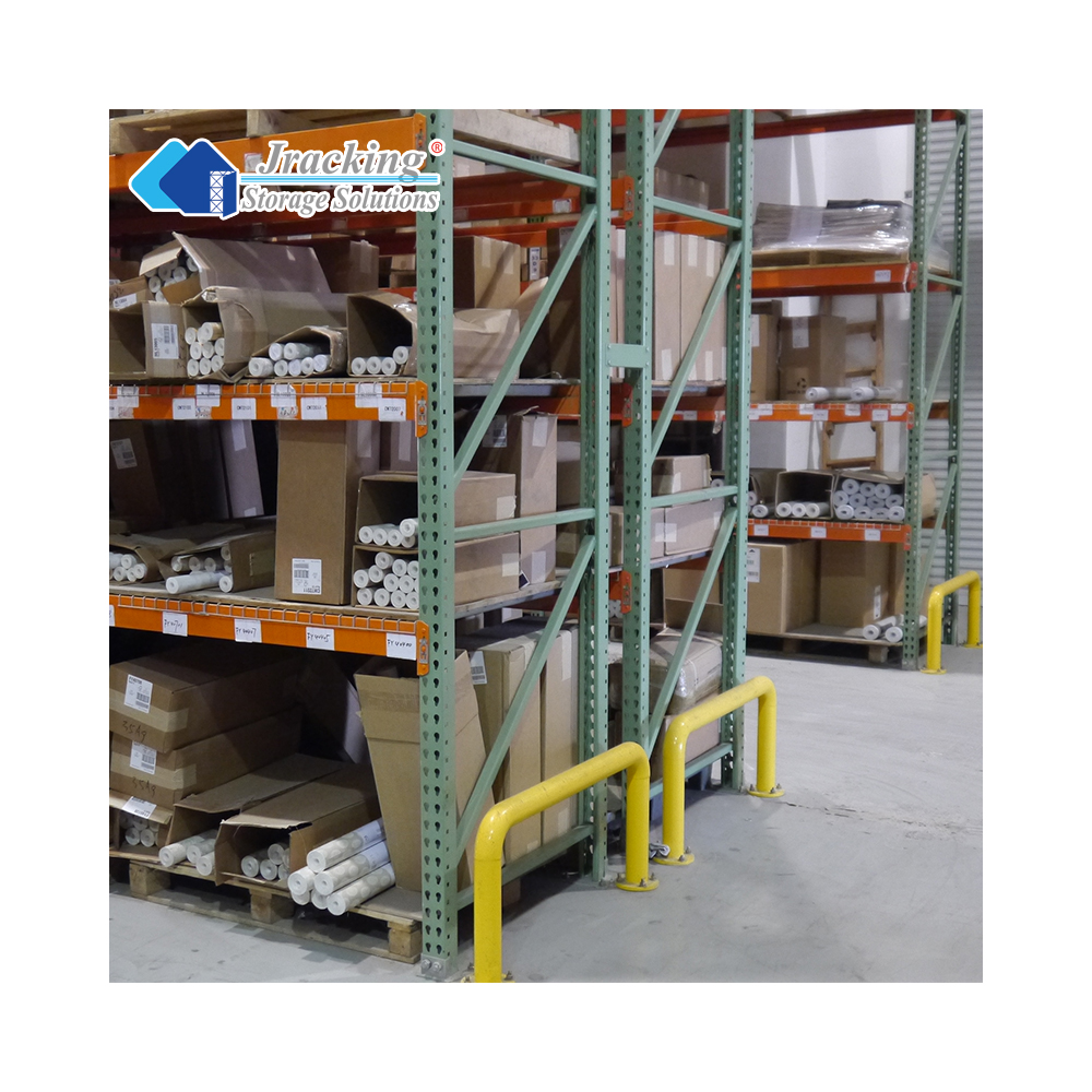 JRACKING Heavy Duty Industrial Warehouse Shelves Steel Teardrop Pallet Racking System for Logistics Center Storage