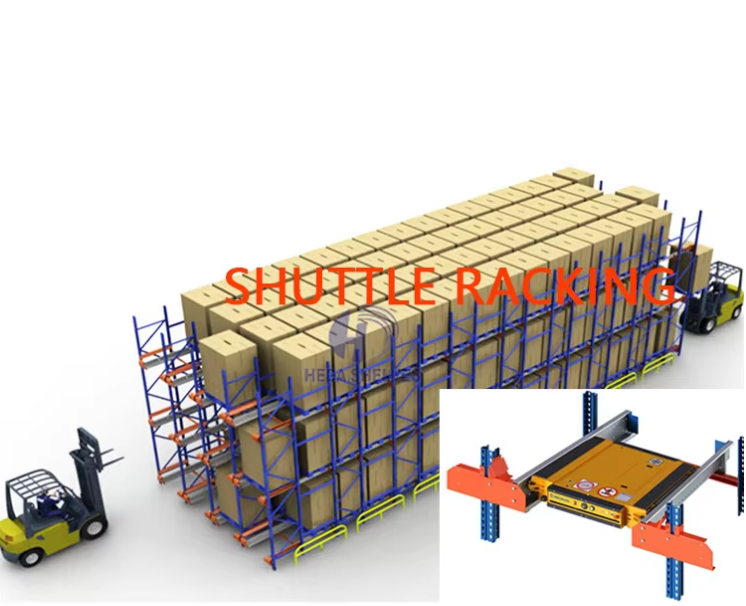 High-Density System Shuttle Car Racking System Asrs Shuttle Racking Agv Asrs Radio Shuttle Racking