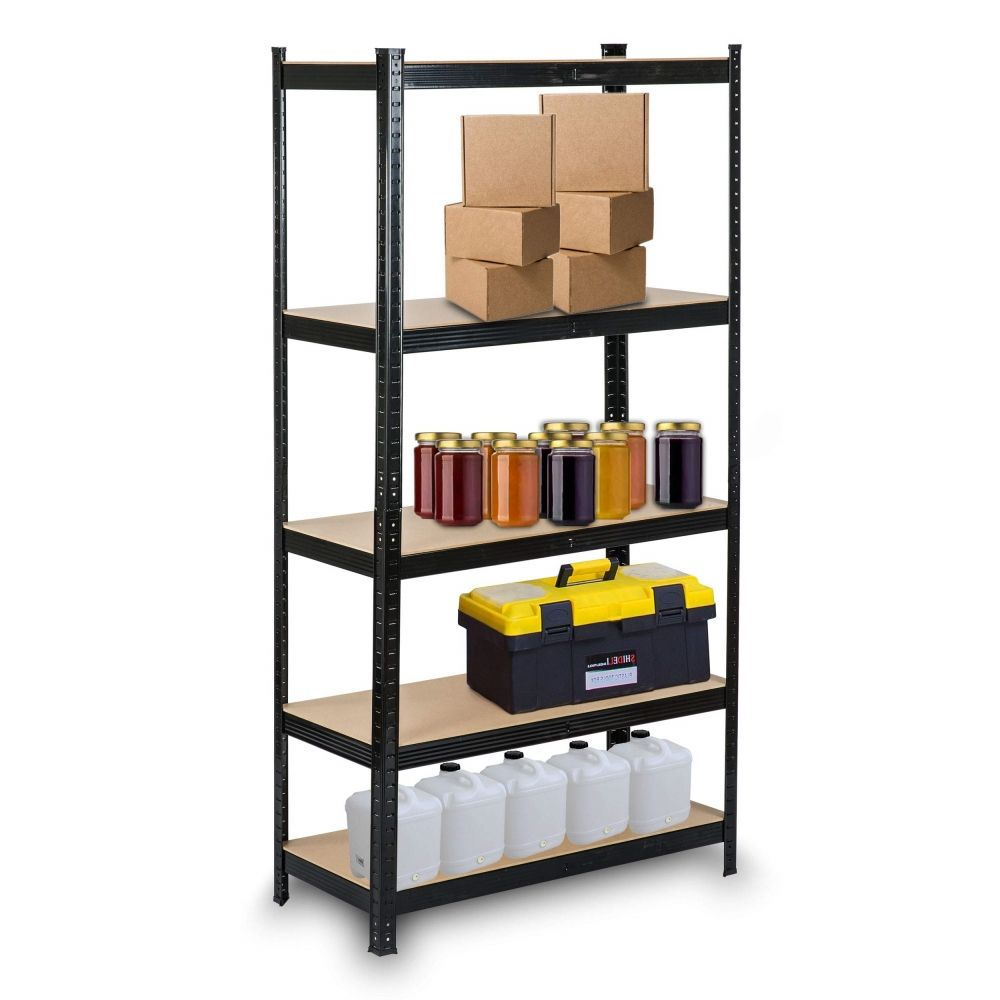 4 Layer Heavy Duty Steel Boltless Shelving Unit 100kg Capacity for Warehouse Storage