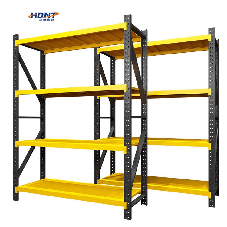 4 Tier Metal Storage Shelf Rack Boltless Assembly Medium Duty Long Span Shelving for Shelves