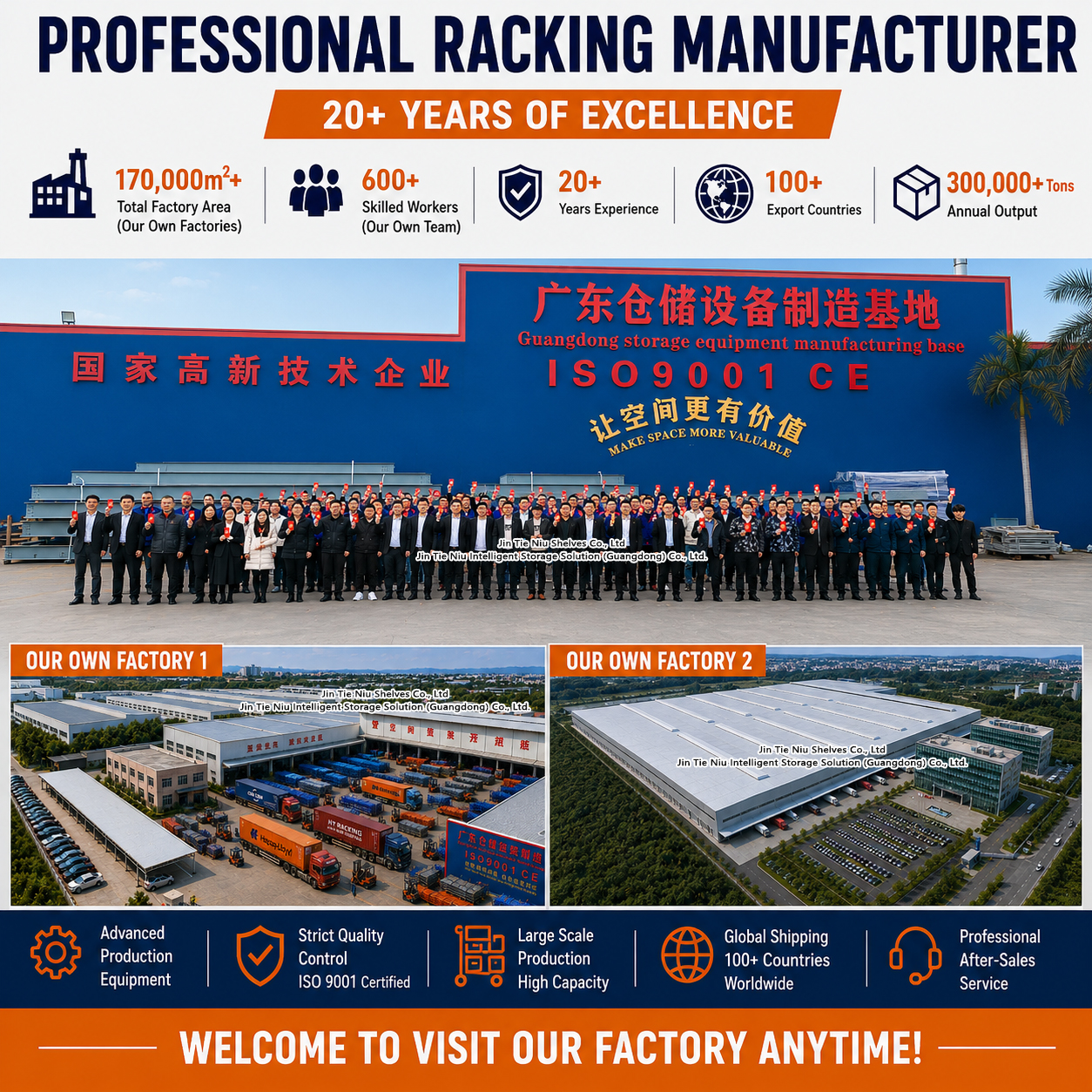 Industrial Pallet Storage 3000KG 2000KG 1500KG 1000KG Load Capacity Heavy Duty Racks Pallet Racking System Distribution Center