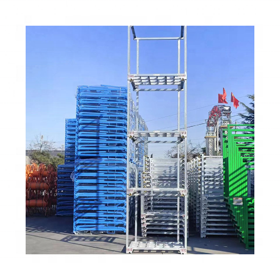 Customized Warehouse Heavy Duty Steel Stacking Pallet Fabric Store Rack for Rolled Cabinet Fabric