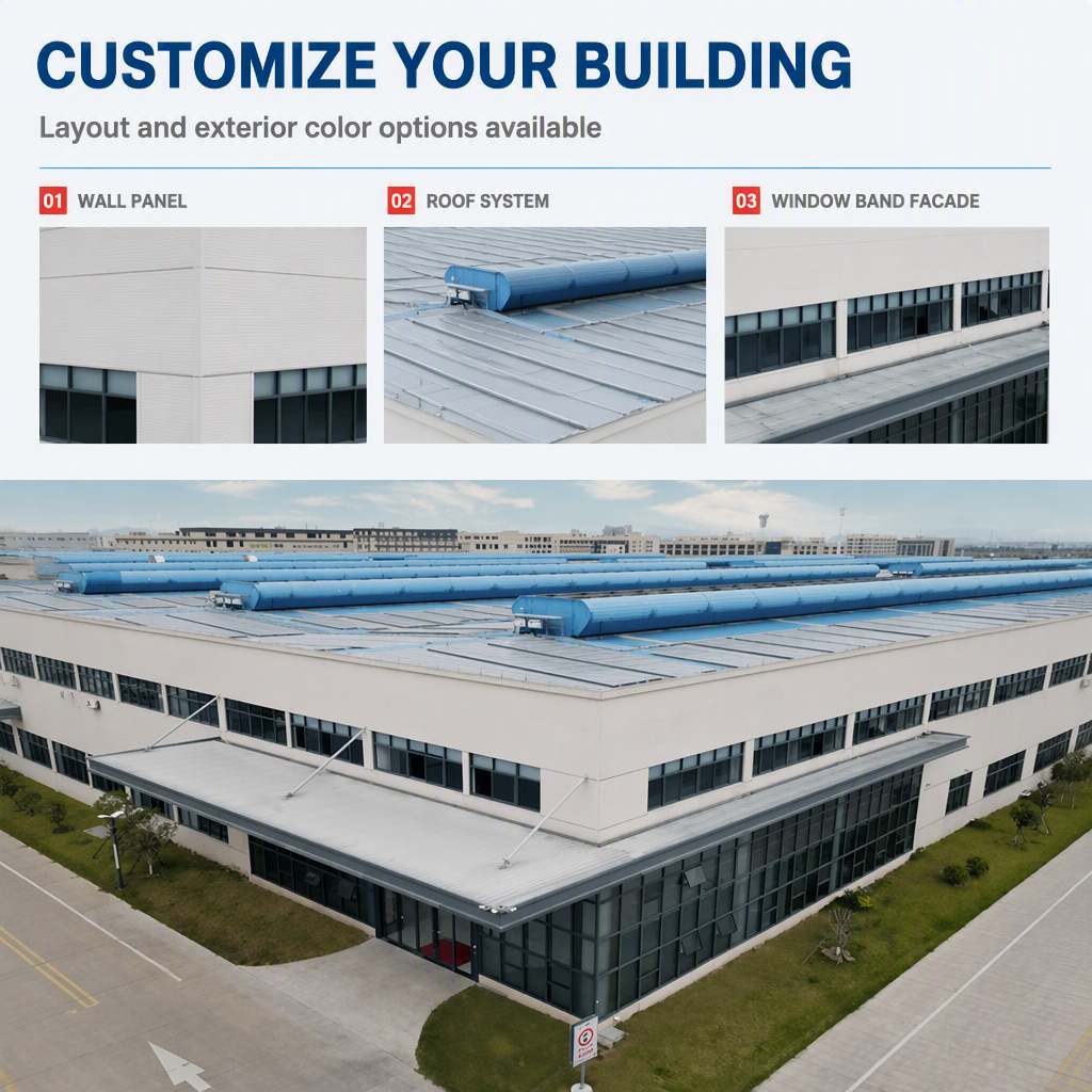 Prefab Steel Frame Cold Storage Logistics Warehouse Distribution Center Building With Mezzanine Floor Racking System