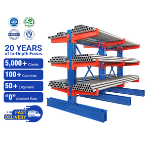 Durable Heavy-Duty Industrial Shelving Unit Adjustable Cantilever Arm Racks
