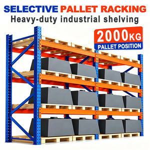 4-layer 2000kg heavy duty pallet rack industrial warehouse shelving