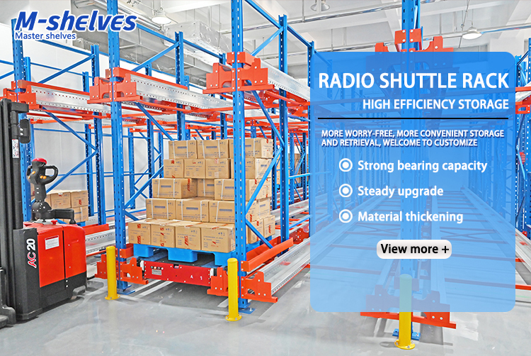Automated Warehouse Radio Shuttle Pallet Racking System Adjustable Heavy Duty Pallet Rack High-Density Storage Shuttle Rack CE