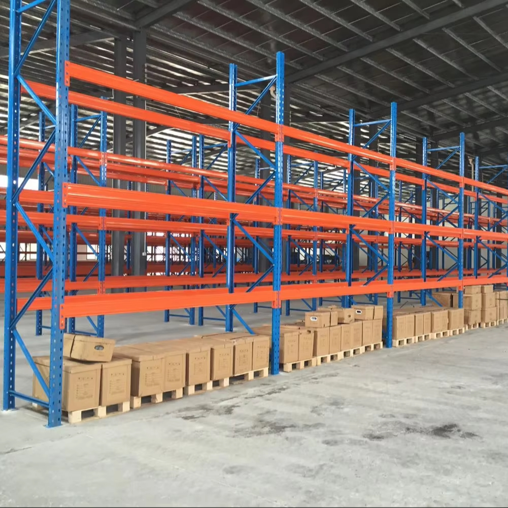 Heavy Duty And High Level Racking Pallet Shelf Strong Load Bearing Space Saving Convenient Goods Classification