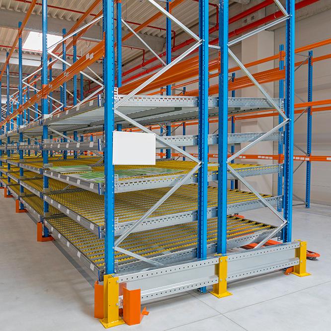 Customized Light Duty Carbon Steel Corrosion Protection Carton Flow Racking System Electrostatic Powder Coating 3 Layers Racks