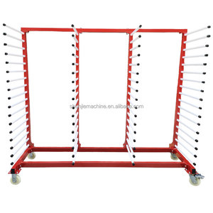 Customizable 2 Meter Length Durable Cantilever Storage And Drying Rack With Four Wheels For Lightweight Panels