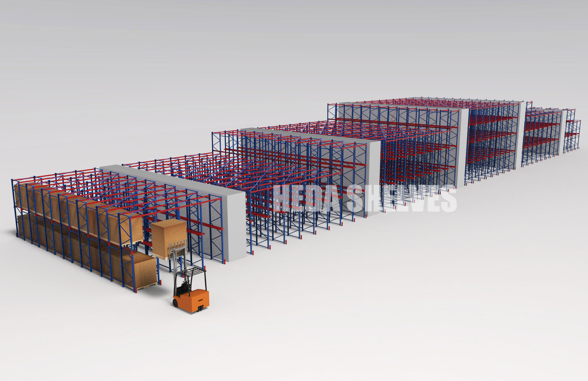 Drive in Racking 3D Model 1