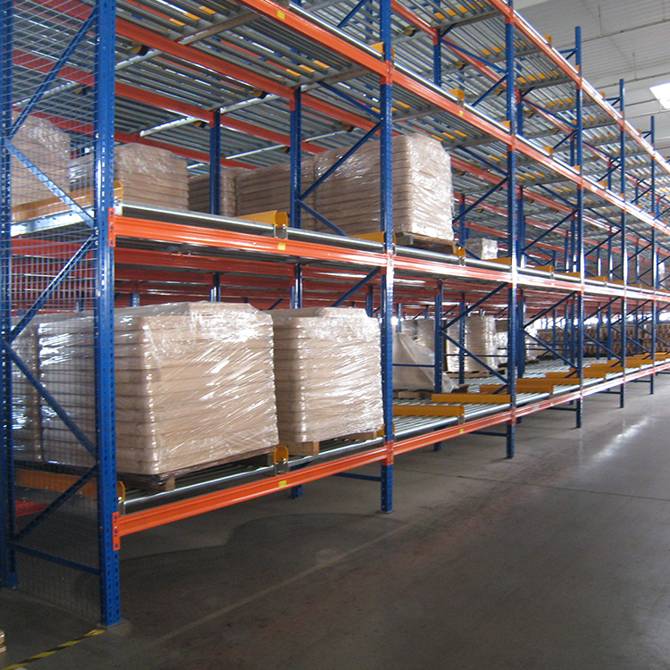 FIFO High Efficient Warehouse Storage Gravity Pallet Flow Racks Roller Rack/Pallet Flow Racking