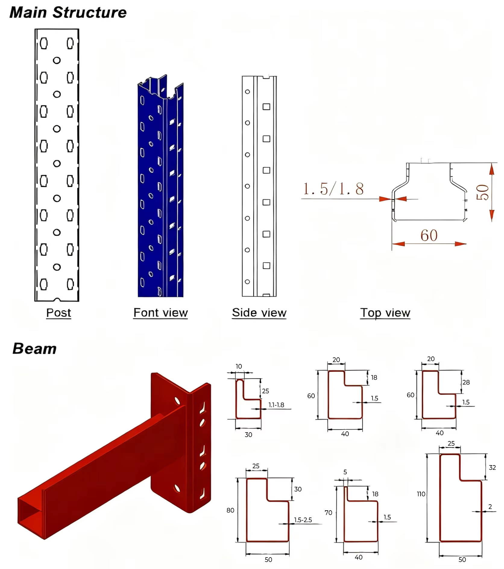 Warehouse pallet rack installation layout