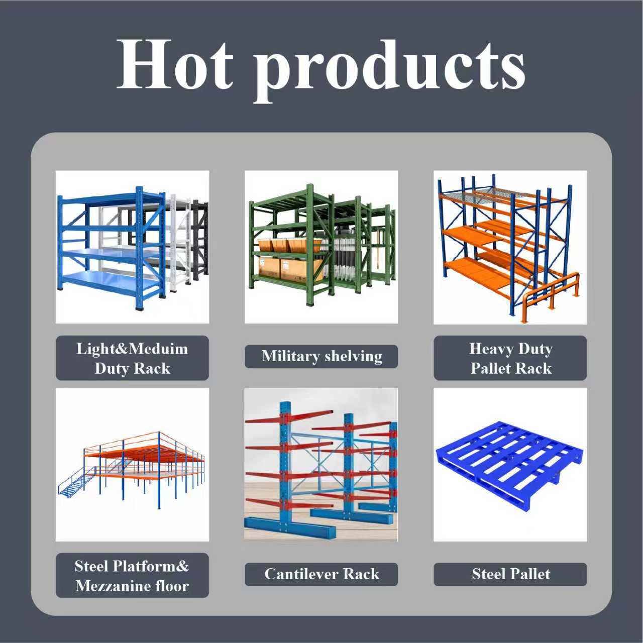 Manufacturer Long Span Storage Adjustable 200Kg Steel Racking Shelving Stacking Racks