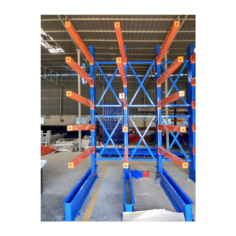 Heavy Duty Adjustable Steel Cantilever Racking System Industrial Storage Racks Shelf Cantilever Rack Shelving for Long Material