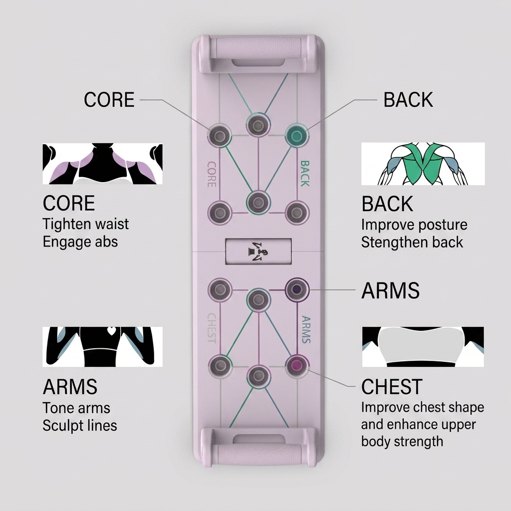 High Performance Portable Purple Non-slip Push Up Rack for Professional Body Shaping Home Fitness Strength Training