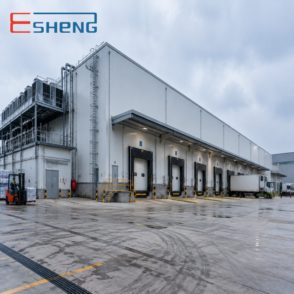 Automated High-bay Cold Storage -25℃~0℃ 12-24m High Racks, WMS &amp; WCS, FIFO for Unmanned Cold Warehousing of Food Raw Materials