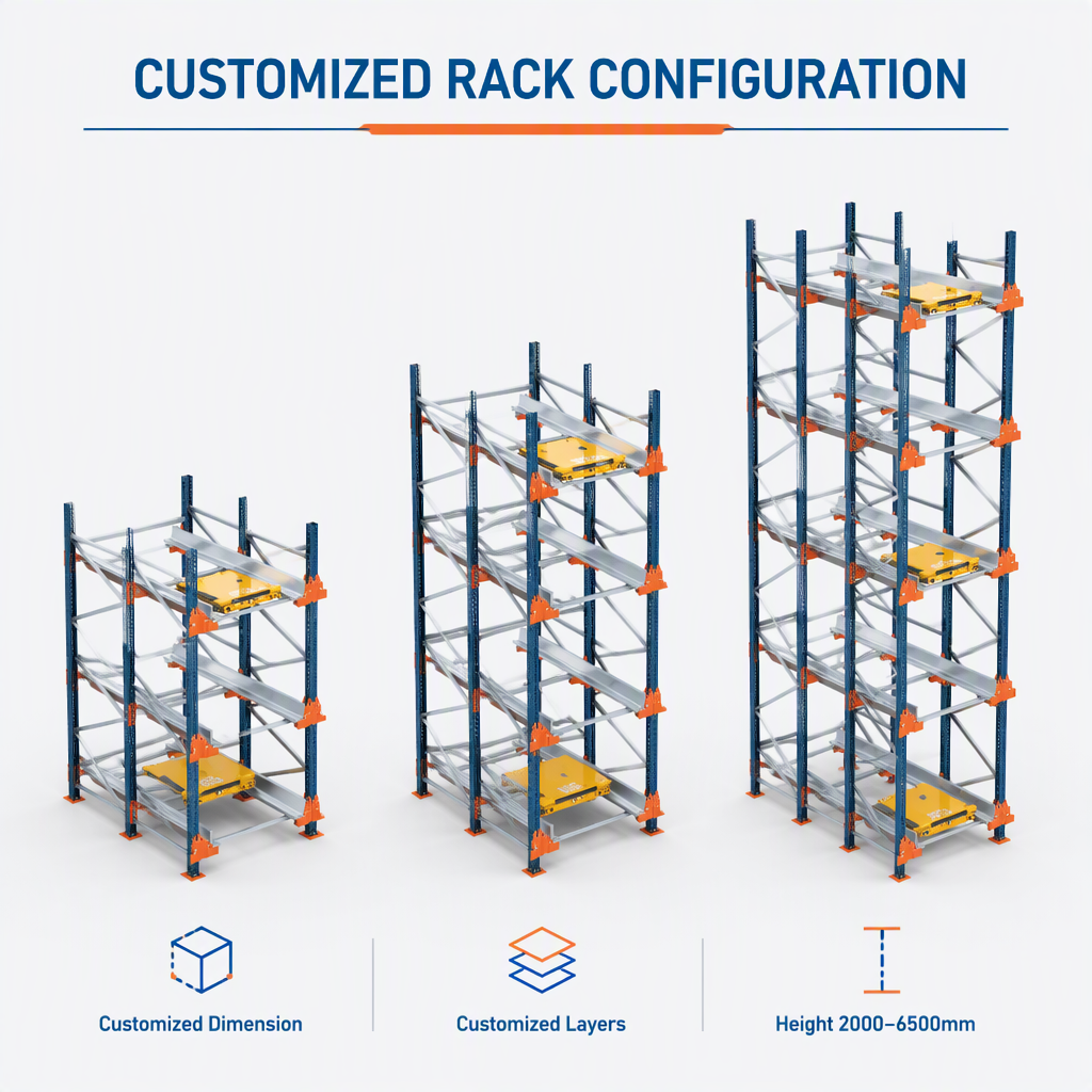 High-Density System Shuttle Car Racking System Asrs Shuttle Racking Agv Asrs Radio Shuttle Racking