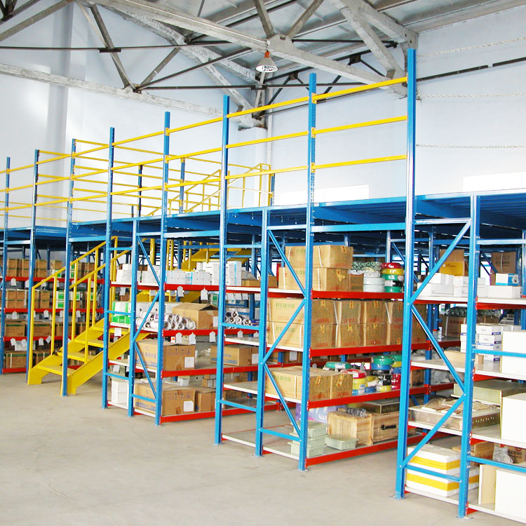 Industrial Customized Steel Mezzanine Attic Platform Warehouse Picking Rack Corrosion Protection Storage Shelves High Load