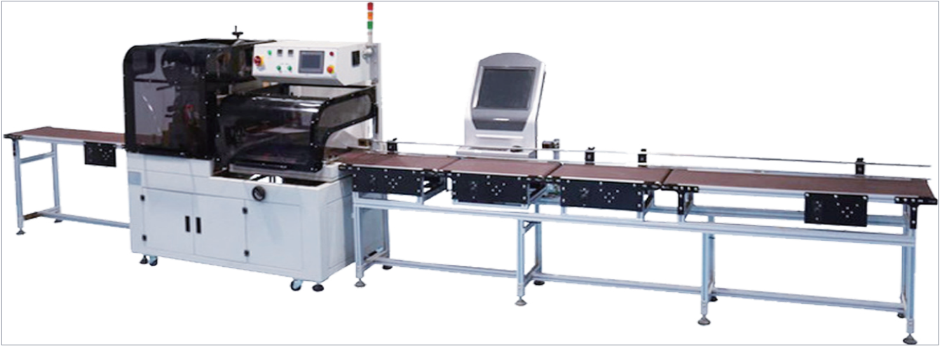 Bagging and labeling assembly line equipment