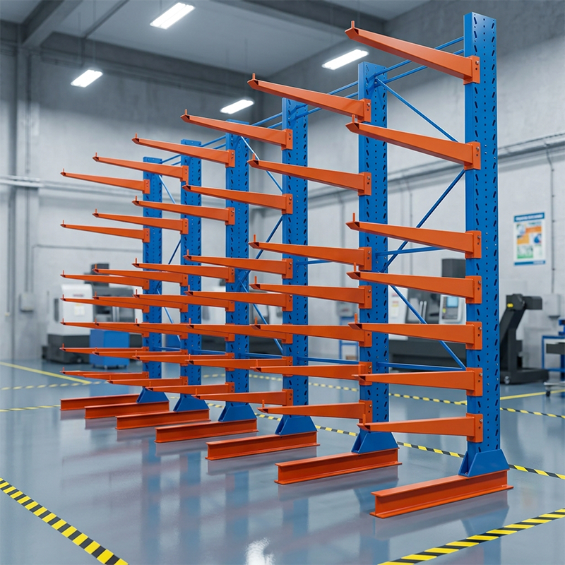 Industrial Cantilever Racking System Heavy Duty 5000kg High Capacity Steel Storage Rack Long Pipe Warehouse