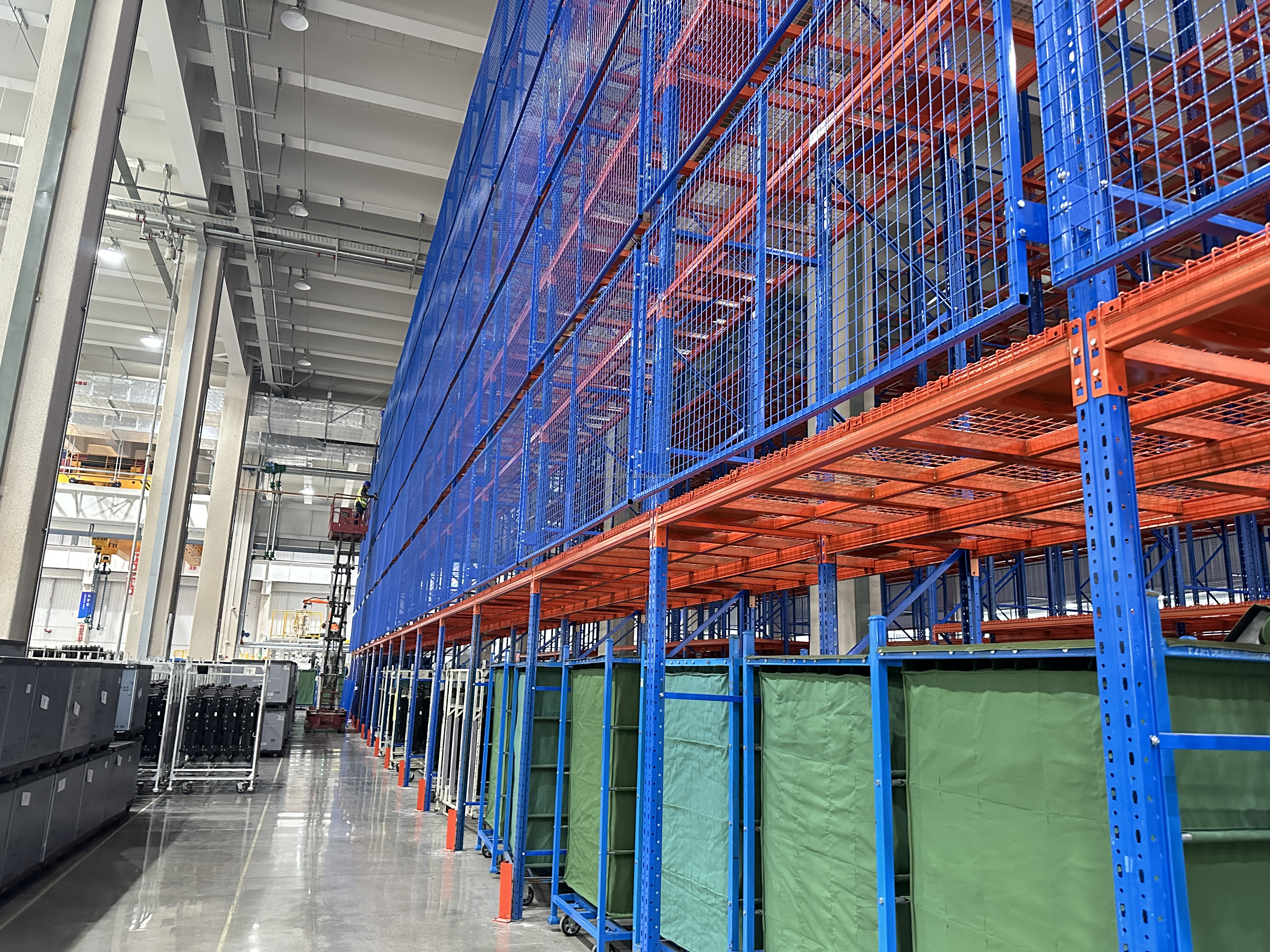 Customizable Foldable Heavy Duty Boltless Shelving Steel Storage Stacking Racks Shelves Double Deep Selective Pallet Racking