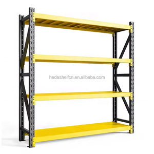 Industrial Boltless Storage Rack 4 Tier Metal Shelving Units