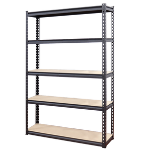 5 Tier Storage Shelving 1.5mm Boltless Carbon Steel Frame 12mm MDF