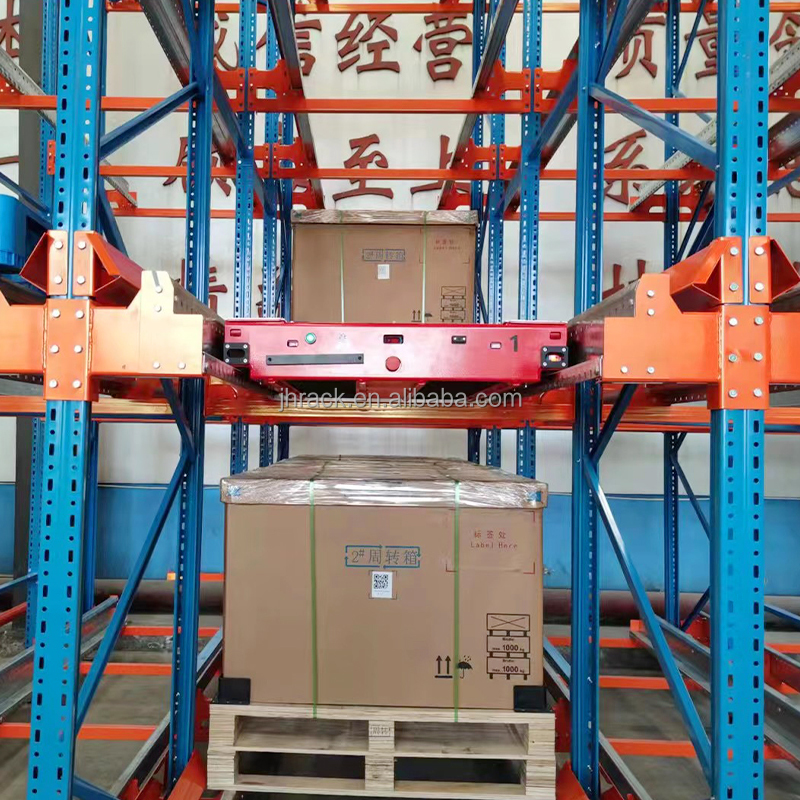 Radio Shuttle Rack High Density Automated Warehouse Storage Racking System LIFO FIFO Shuttle Racks CE Heavy Duty Customized