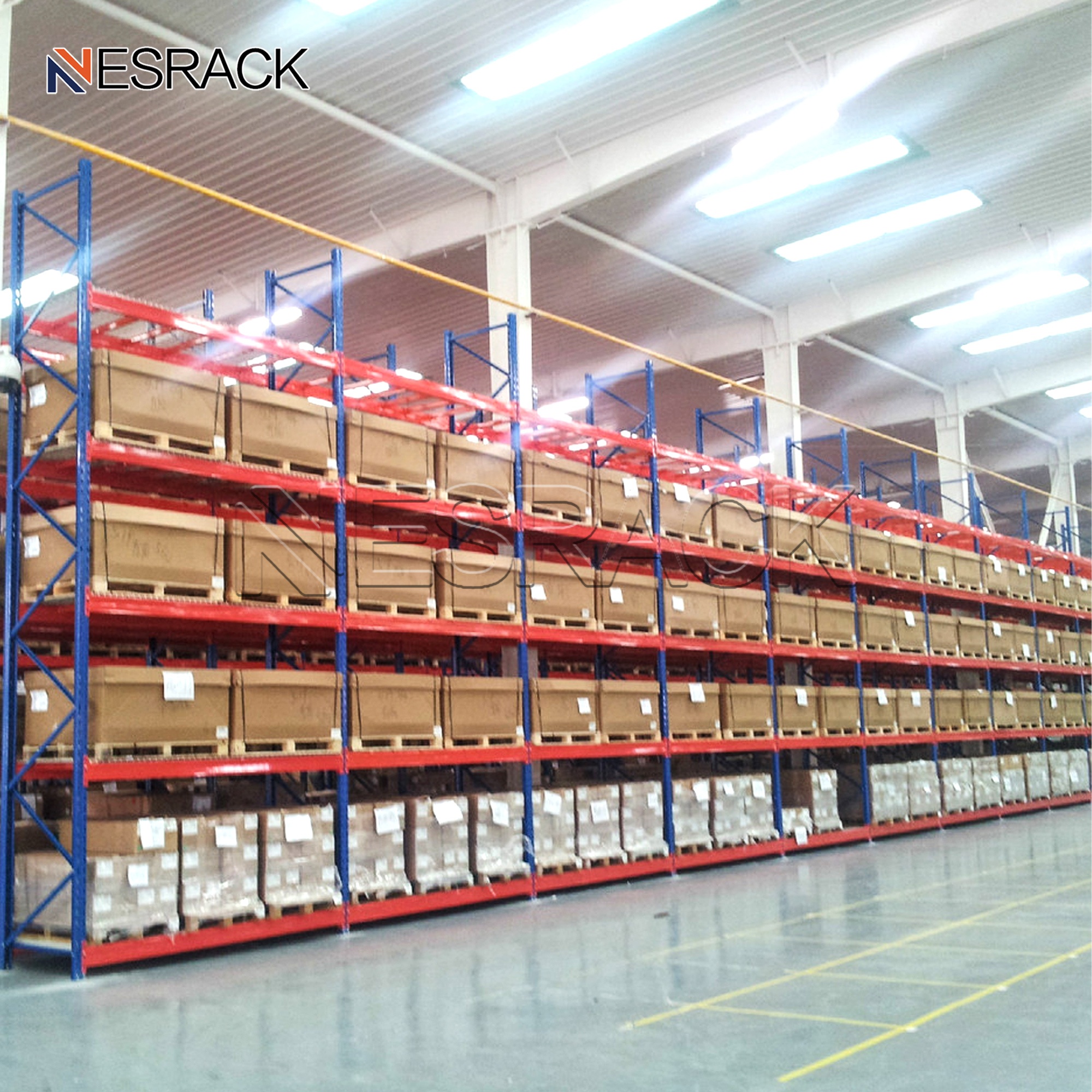 Custom Heavy Duty Industrial Steel Storage Carpet Roll Display Warehouse Beam Pallet Racking Systems Stacking Racks & Shelves