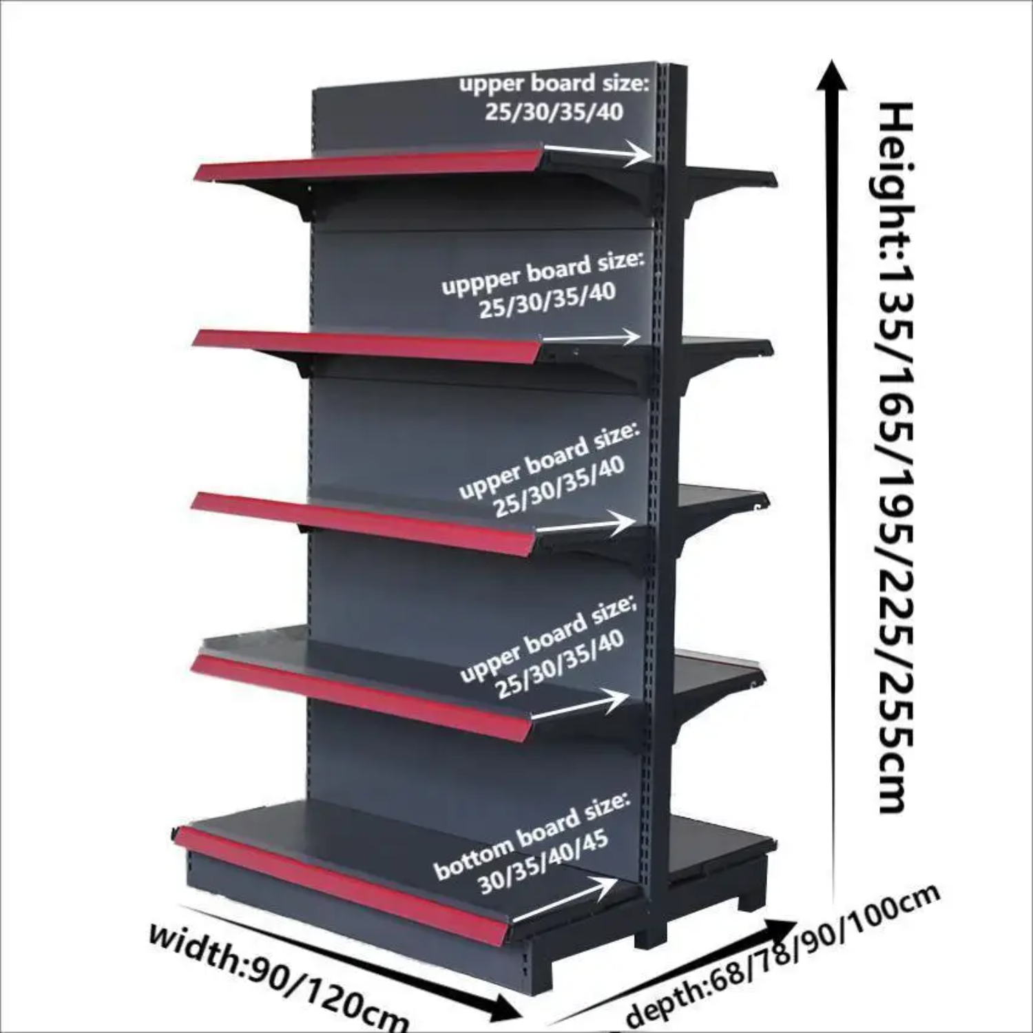 Best Selling China Supplier Longer Service Life Back Rack Shopping Mall Display Shelf