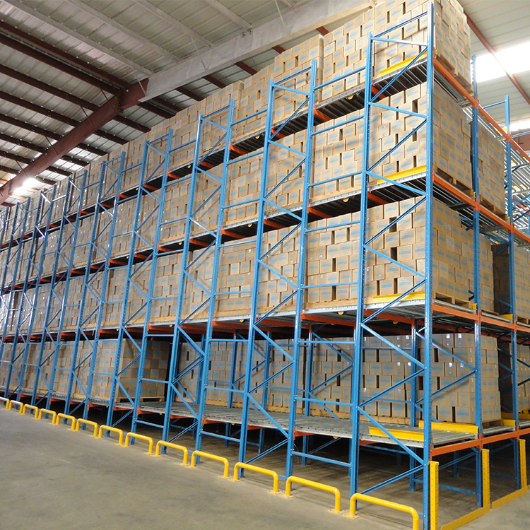 2025 Trending Product Galvanized Warehouse Storage Racks Pallet Flow Racking System Steel Shelf With Rollerroll Containeer
