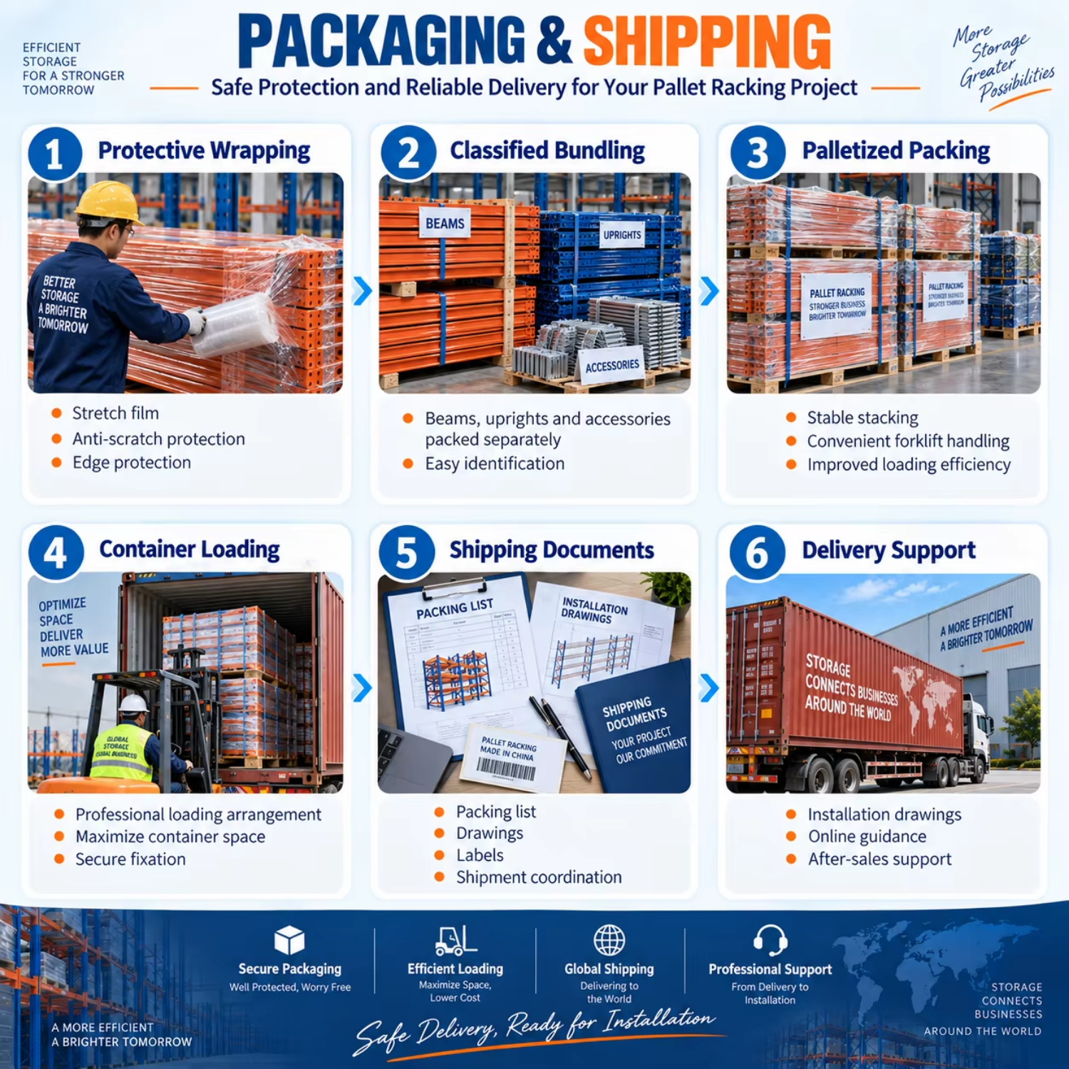 Metal Warehouse Shelf Heavy Duty Racks for Industrial Storage Pallet Racking System