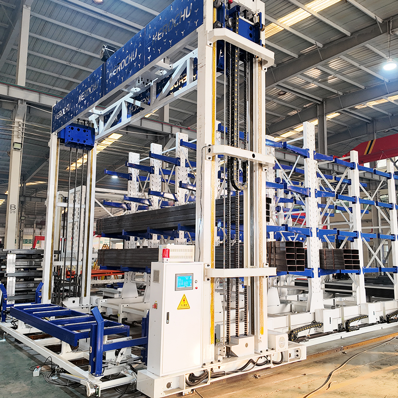 Customized 8-Layer Corrosion Protection Powder Coated Steel Industrial Warehouse Storage Rack System with Automated Retrieval