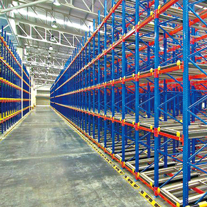 High Density 5 Layer Steel Push Back Racking Heavy Duty Pallet Storage Racks