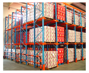 5-Layer Metal Pallet Racking Steel Drive-in Racks with Corrosion Protection