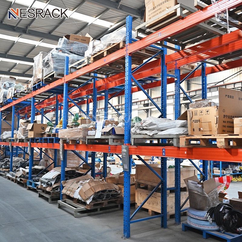 Custom Heavy Duty Industrial Steel Storage Carpet Roll Display Warehouse Beam Pallet Racking Systems Stacking Racks & Shelves