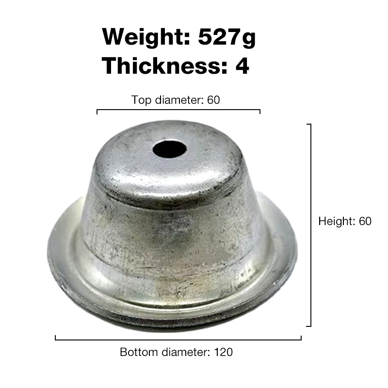 Customized Heavy Duty Pallet Feet Stainless Steel Storage Rack Bottom Feet Stacking Foot Metal Round Bowls