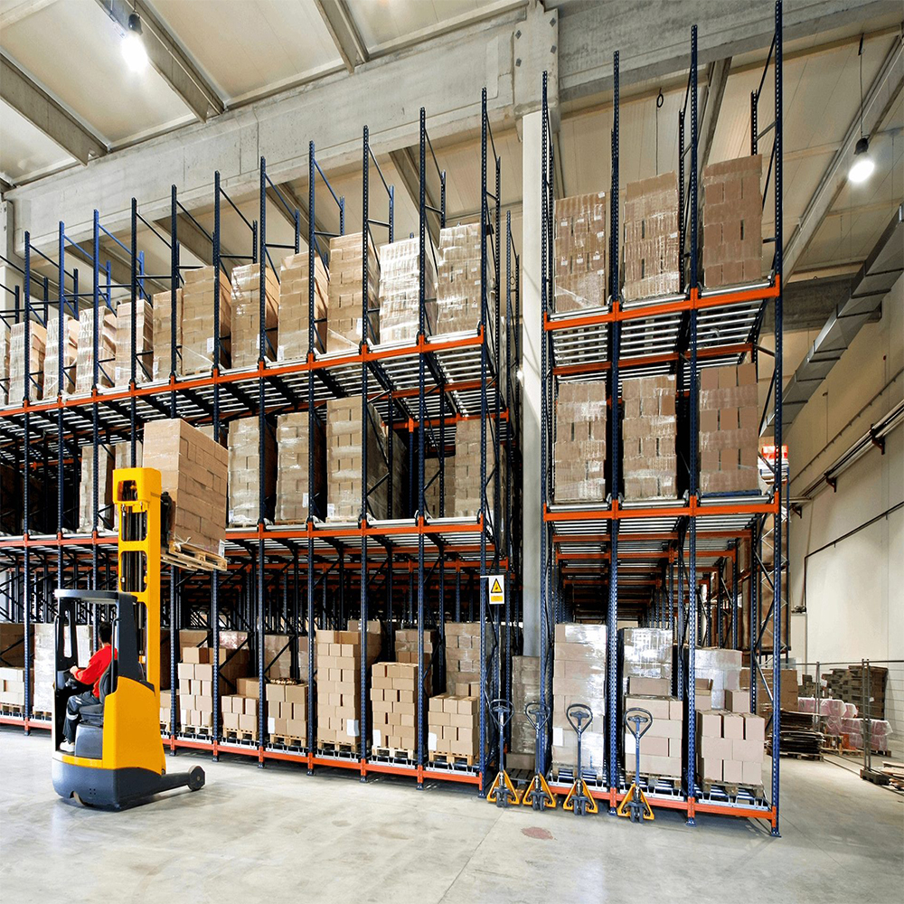 Gravity Pallet Flow Rack Shelf Heavy Duty Selective Rack Steel Carton Customized ISO9001/CE
