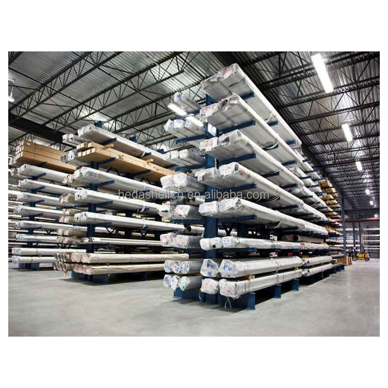 Heavy Duty Cantilever Racks H Beam Commercial Warehouse Racks Single Sided Structural Cantilever Rack