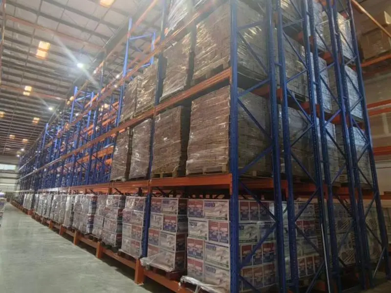 Food and beverage warehouse racking